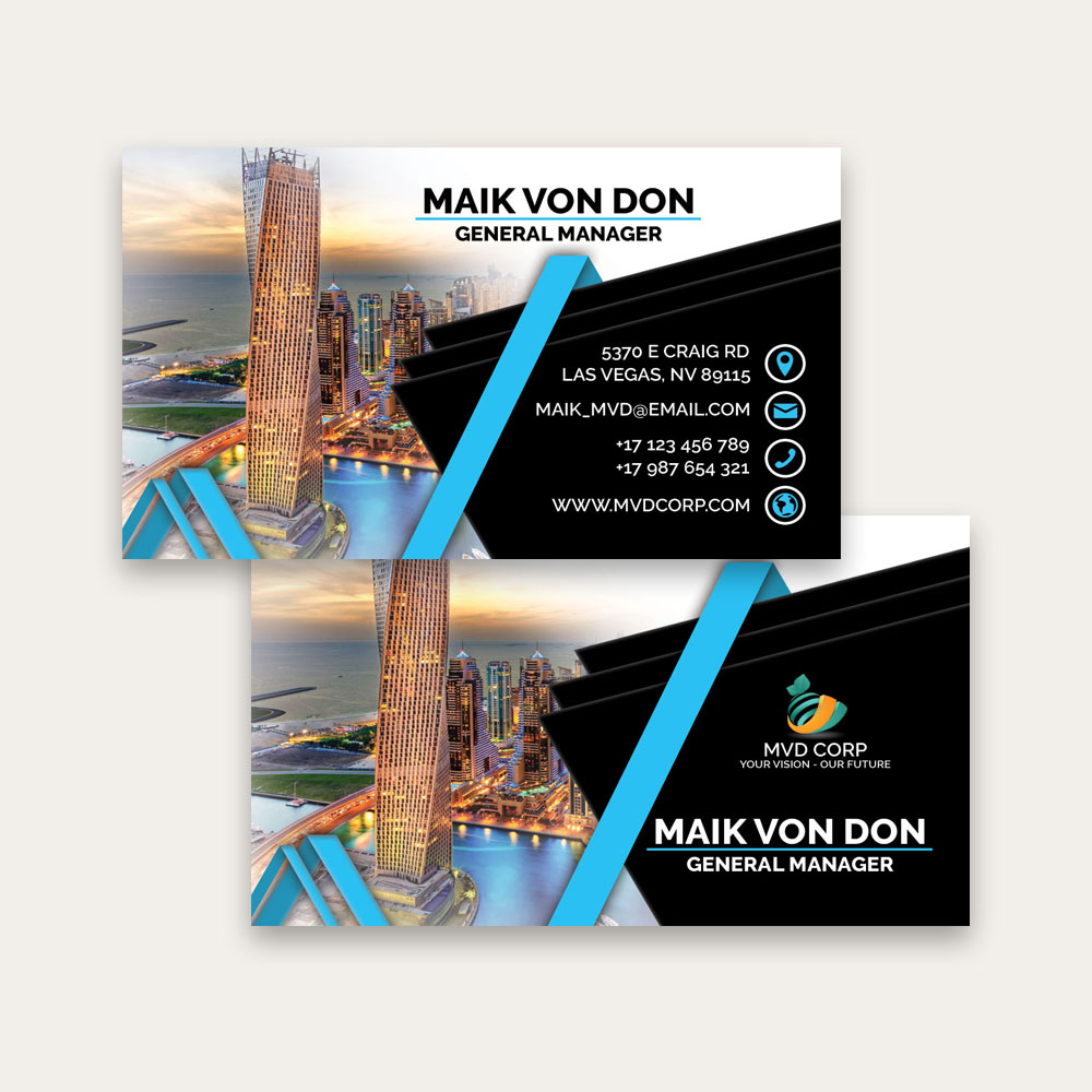 full color matte business cards